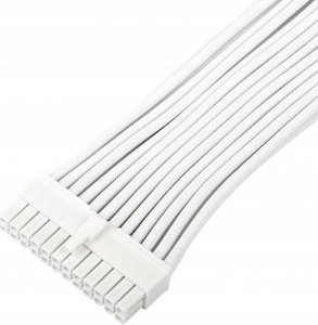 SilverStone SilverStone power supply extension cable SST-PP07E-MBW-V2, 24pin ATX (white, 30cm) 2