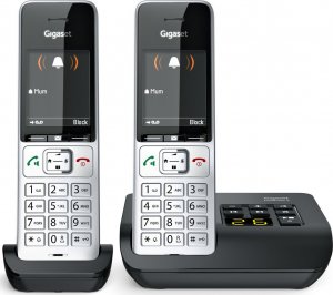 Telefon stacjonarny Gigaset Gigaset COMFORT 500A Duo, analogue telephone (silver/black, 2 handsets) 3