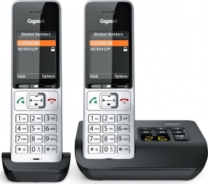 Telefon stacjonarny Gigaset Gigaset COMFORT 500A Duo, analogue telephone (silver/black, 2 handsets) 8