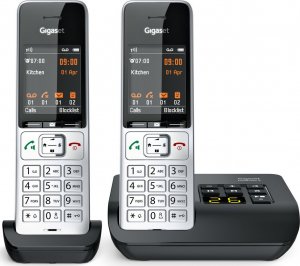 Telefon stacjonarny Gigaset Gigaset COMFORT 500A Duo, analogue telephone (silver/black, 2 handsets) 10