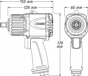 Klucz udarowy Hazet Hazet Twin Turbo impact wrench 9012TT (black/blue, loosening torque 2,200 Nm) 11