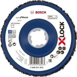 Bosch Bosch X-LOCK coarse cleaning disc, N377 metal, 125mm, grinding disc (black) 1