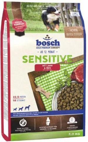 Bosch Tiernahrung Sensitive Jagnięcina & Ryż - 3 kg 1