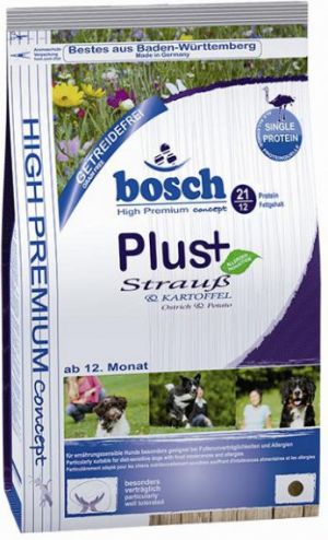 Bosch Tiernahrung PIES 1kg PLUS STRUŚ I ZIEMNIAKI 1