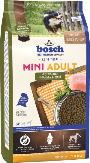 Bosch Tiernahrung Mini Adult Drób & Proso - 1 kg 1