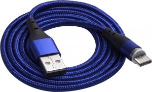 Kabel USB Akyga USB-C - USB-C 1 m Niebieski (AK-USB-42) 1