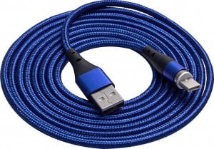 Kabel USB Akyga USB-A - USB-C 2 m Niebieski (AK-USB-43) 1