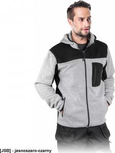 Leber&Hollman LH-SCOT - bluza polarowa 100% poliester 260 g/m - jasnoszaro-czarny XL 2