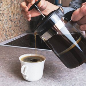 Excellent Houseware Zaparzacz z tłokiem do kawy herbaty ziół szklany 1 l 8