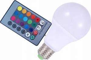Żarówka diodowa LED RGB+W 2 in 1 E27 16 kolorów + 2