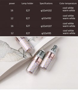 ŻARÓWKA DIODOWA E-14 CORN LED 16 W NEUTRALNA W-WA 11