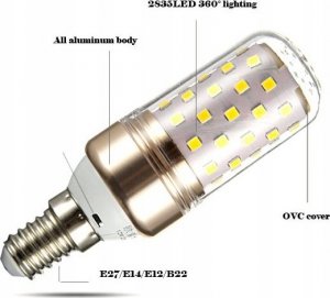 ŻARÓWKA DIODOWA E-14 CORN LED 16 W NEUTRALNA W-WA 3