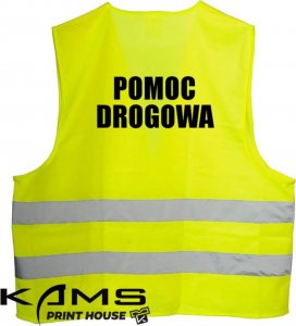 R.E.I.S. Kamizelka POMOC DROGOWA - kamizelka ostrzegawcza z napisem - żółty 3XL 1