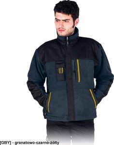 R.E.I.S. COLORADO - bluza polarowa - oliwkowo-czarny M 3