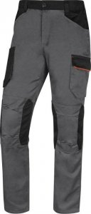 Delta Plus M2PA3 - spodnie robocze poliestr/bawełna, gumka w talii po bokach, 7 kieszeni - 1 na miarkę, 65% poliester, 35% bawełna, 245 - ciemnoszary L 1