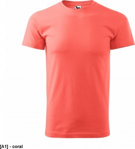 MALFINI Basic 129 - ADLER - Koszulka męska, 160 g/m - coral XL 1