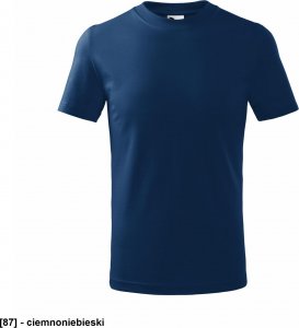 MALFINI Basic 138 - ADLER - Koszulka dziecięca, 160 g/m - ciemnoniebieski 110 cm/4 lata 1