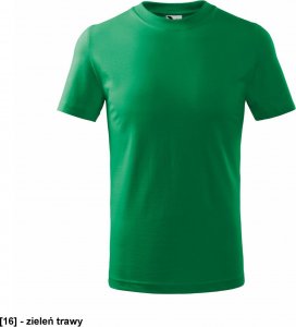 MALFINI Basic 138 - ADLER - Koszulka dziecięca, 160 g/m - zieleń trawy 110 cm/4 lata 1
