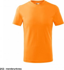 MALFINI Basic 138 - ADLER - Koszulka dziecięca, 160 g/m - mandarynkowy 110 cm/4 lata 1