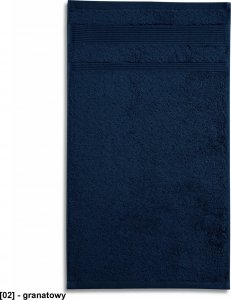 MALFINI Organic 918 - ADLER - Ręcznik duży unisex, 450 g/m, 100% bawełna organiczna - granatowy - 70x140 cm. 70 x 140 cm 1