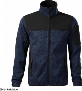 RIMECK Casual 550 - ADLER - Softshell kurtka męska, 350 g/m, 100% poliester, - knit blue XL 1