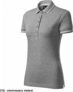 MALFINI Perfection plain 253 - ADLER - Koszulka polo damska, 200 g/m, - ciemnoszary melanż S 2