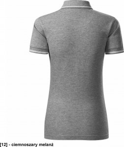 MALFINI Perfection plain 253 - ADLER - Koszulka polo damska, 200 g/m, - ciemnoszary melanż S 3
