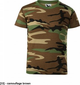 MALFINI Camouflage 149 - ADLER - Koszulka dziecięca, 160 g/m, 100% bawełna, - camouflage brown - 110 cm/4 lata-158 cm/12 lat 110 cm/4 lata 1