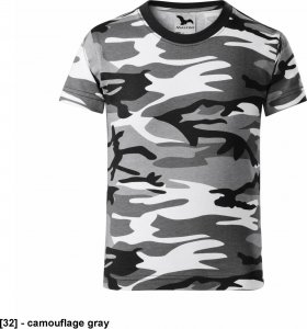 MALFINI Camouflage 149 - ADLER - Koszulka dziecięca, 160 g/m, 100% bawełna, - camouflage gray - 110 cm/4 lata-158 cm/12 lat 122 cm/6 lat 1