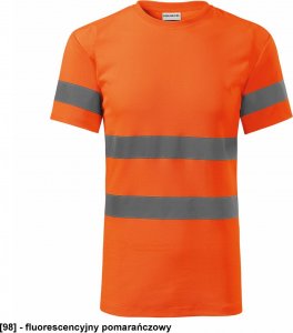 RIMECK HV Protect 1V9 - ADLER - Koszulka unisex, 175 g/m, 45% poliester, 55% bawełna, - fluorescencyjny pomarańczowy XL 1