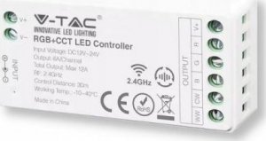 Taśma LED V-TAC Kontroler Sterownik Ściemniacz V-TAC RGBW 12A/MAX 12V-144W 24V-288W VT-2434 1