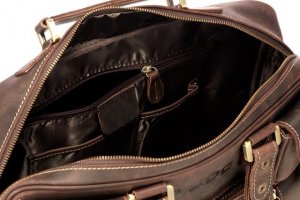 Torba Kemer PROMO SET Torba XC1 Czekoladowo Brązowa + Etui na laptop EPD1 Czarne 15