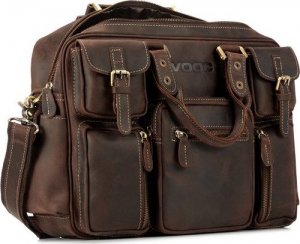 Torba Kemer PROMO SET Torba XC1 Czekoladowo Brązowa + Etui na laptop EPD1 Czarne 27