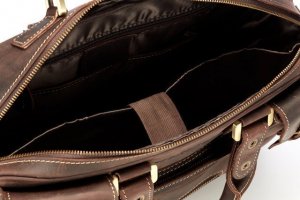 Torba Kemer PROMO SET Torba XC1 Czekoladowo Brązowa + Etui na laptop EPD1 Czarne 3