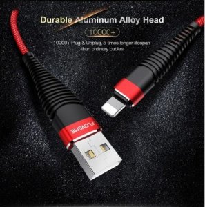 Kabel USB Floveme USB-A - Lightning 1 m Czarny 2