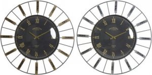 DKD Home Decor Zegar Ścienny DKD Home Decor Szkło Srebrzysty Złoty Żelazo (2 pcs) (70 x 7 x 70 cm) 1
