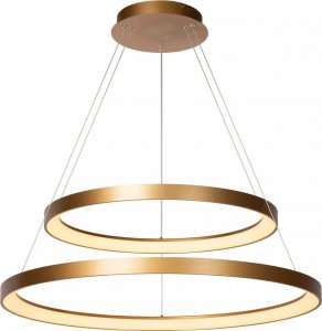 Lampa wisząca Lucide Sypialniana lampa wisząca Vidal LED 92W złote pierścienie 1