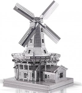 Piececool Piececool Puzzle Metalowe Model 3D - Holenderski Wiatrak 1