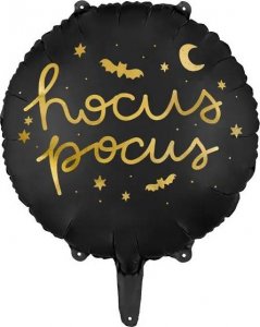 PartyDeco Balon foliowy Hocus Pocus, 45 cm, czarny one size 1