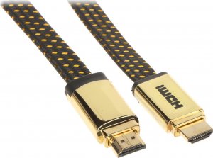 Kabel HDMI - HDMI 1m złoty (HDMI-1.0-MFL) 1