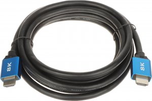 Kabel HDMI - HDMI 3m czarny (HDMI-3-V2.1) 2