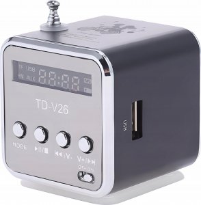 Radio Retoo GŁOŚNIK BEZPRZEWODOWY PRZENOŚNY MINI RADIO FM LED 5