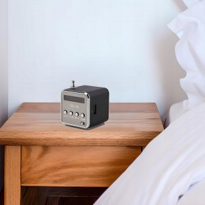 Radio Retoo GŁOŚNIK BEZPRZEWODOWY PRZENOŚNY MINI RADIO FM LED 9