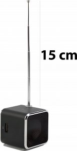 Radio Retoo GŁOŚNIK BEZPRZEWODOWY PRZENOŚNY MINI RADIO FM LED 10