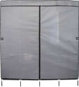 Saska Garden GARDEROBA SZAFA TEKSTYLNA 168X45X172 CM CIEMNOSZARA 2