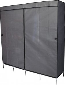 Saska Garden GARDEROBA SZAFA TEKSTYLNA 168X45X172 CM CIEMNOSZARA 7