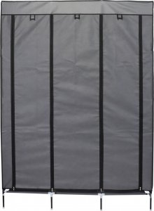 Saska Garden GARDEROBA SZAFA TEKSTYLNA 127X45X172 CM CIEMNOSZARA 2