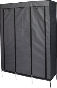 Saska Garden GARDEROBA SZAFA TEKSTYLNA 127X45X172 CM CIEMNOSZARA 7