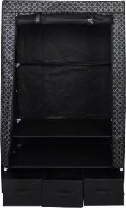 Saska Garden GARDEROBA SZAFA TEKSTYLNA Z 3 SZUFLADKAMI 88X50X160 CM ORIENT 5