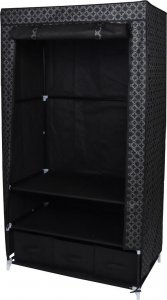 Saska Garden GARDEROBA SZAFA TEKSTYLNA Z 3 SZUFLADKAMI 88X50X160 CM ORIENT 8